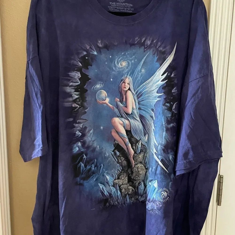 Vintage The Mountain Fairy Anne Stokes Collection Plus Size 5X Tye Dye Shirt
